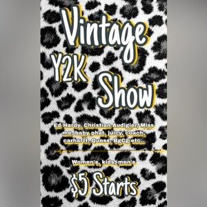 Vintage Y2K Show Flyer